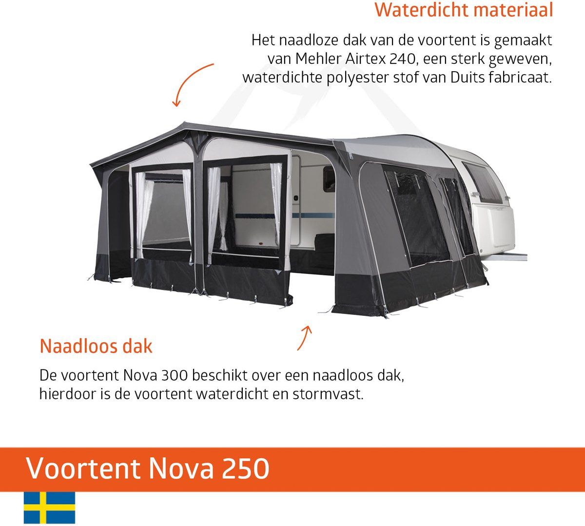 Campout  Nova 250 voortent - 1001-1025 cm