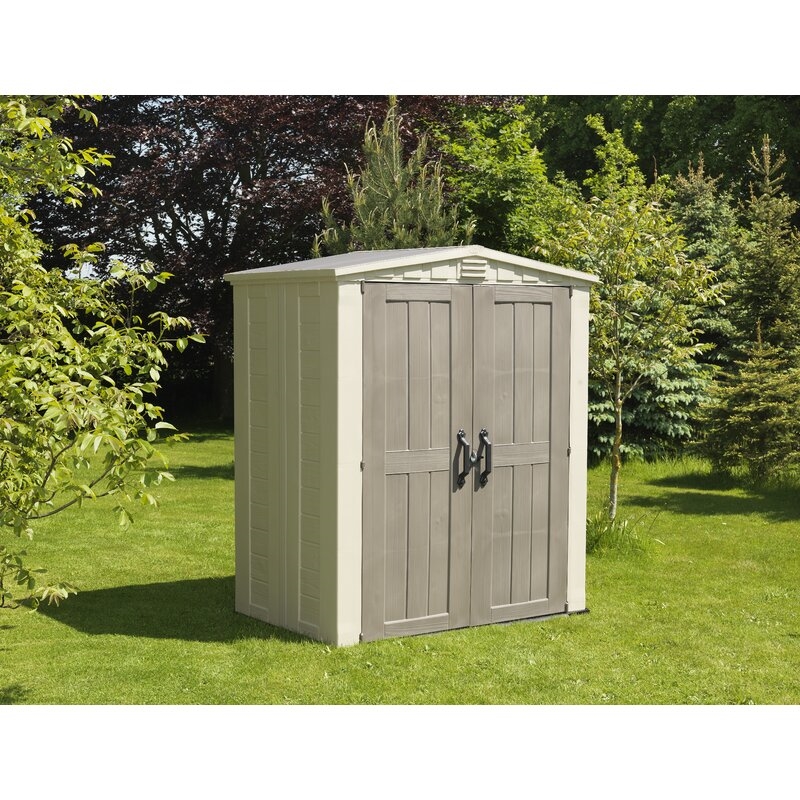 Factor 6 ft. W x 3.5 ft. D Plastic Tool Shed