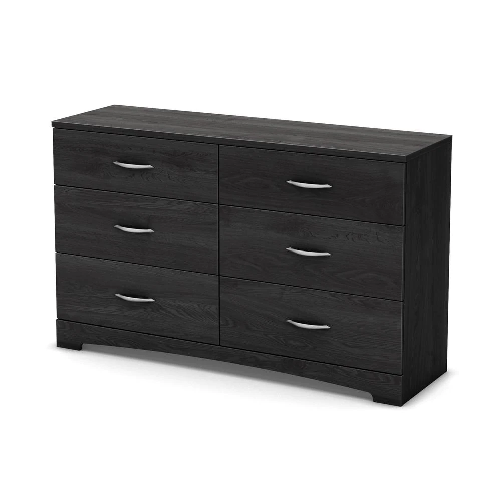 Step One 6-Drawer Pure Black Dresser