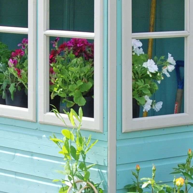 10' x 10' Sun Pent Wooden Garden Potting Shed