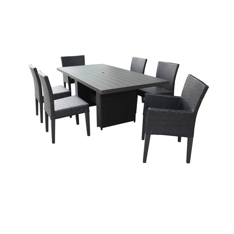 Tegan Rectangular 6 - Person 79'' Long Dining Set