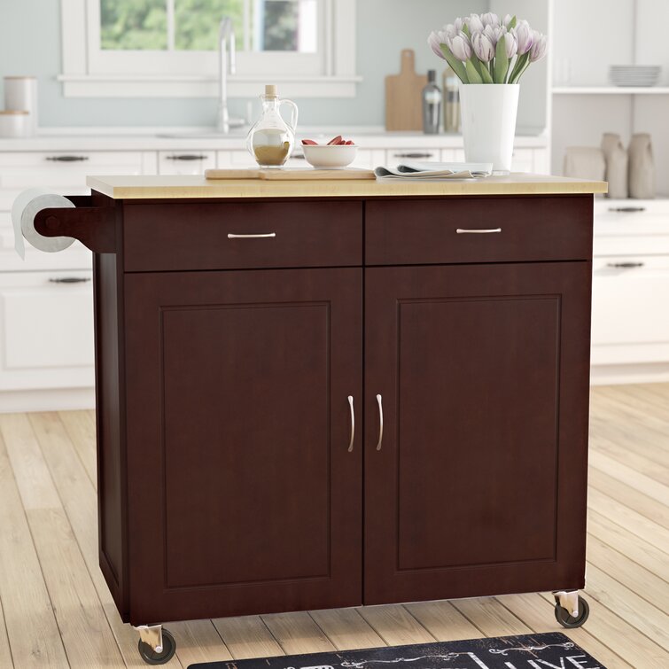 Sammons Solid Wood Kitchen Island
