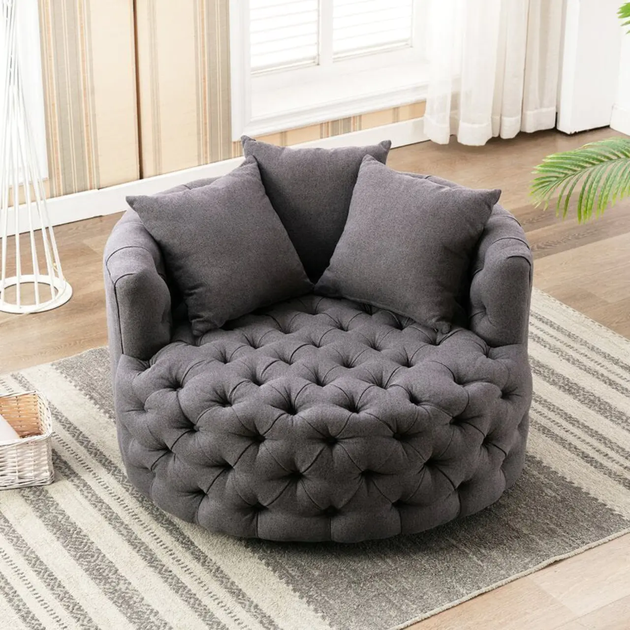 Damis 42.5'' Wide Tufted Oversized Accent Chair