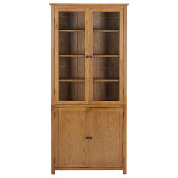 🎄New Year Sale🎉Oak Bookcase with 4 Doors