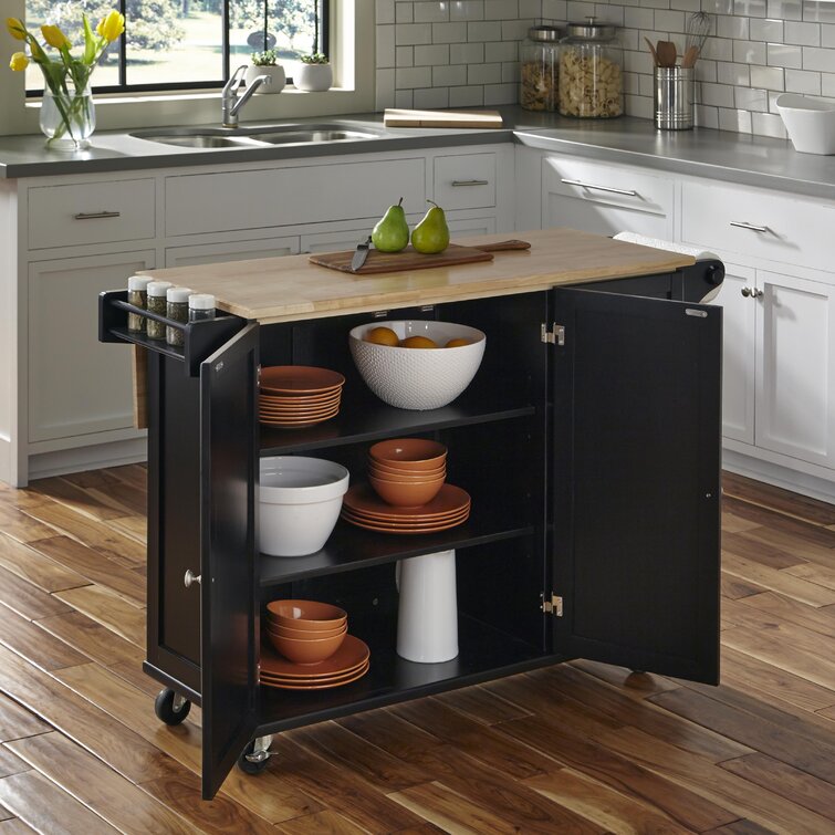 Kuhnhenn Solid Wood Kitchen Cart