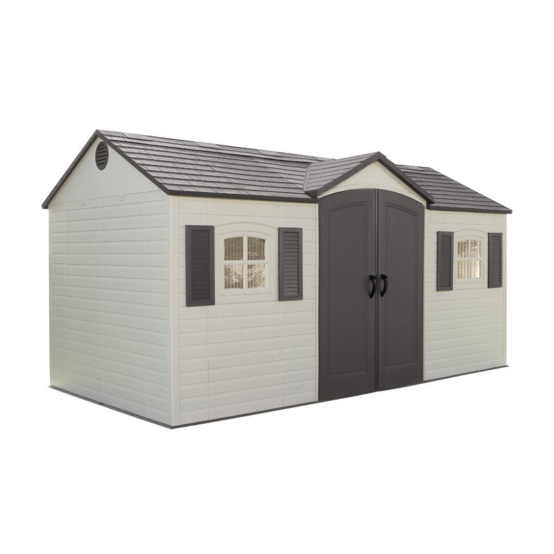 15 ft. x 8 ft. Double Door Storage Shed - HomeDepot