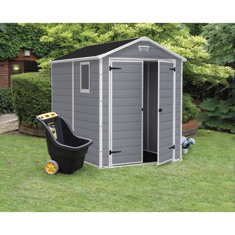 Manor 6 ft. W x 7.5 ft. D Plastic Storage Shed