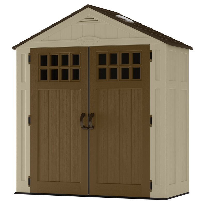 Everett Outdoor 6 ft. W x 3 ft. D Plastic Storage Shed