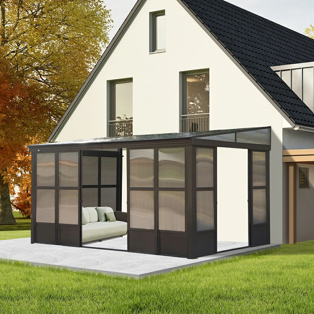 Polycarbonate Wall Mounted Sunroom