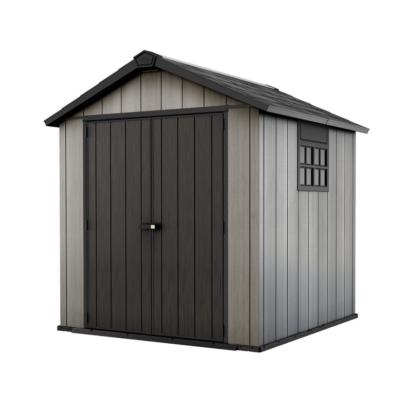 Oakland 7.5 ft. W x 7.5 ft. D Plastic Storage Shed