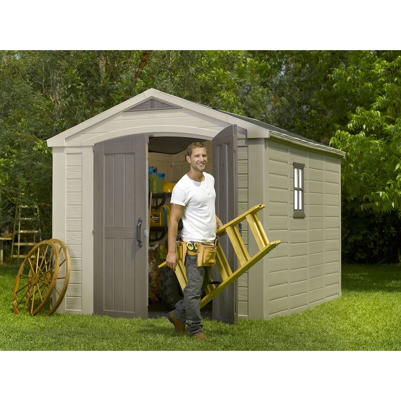 Factor 8 ft. W x 11 ft. D Resin Storage Shed