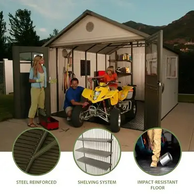 Lifetime 11 Ft. x 11 Ft. Outdoor Storage Shed