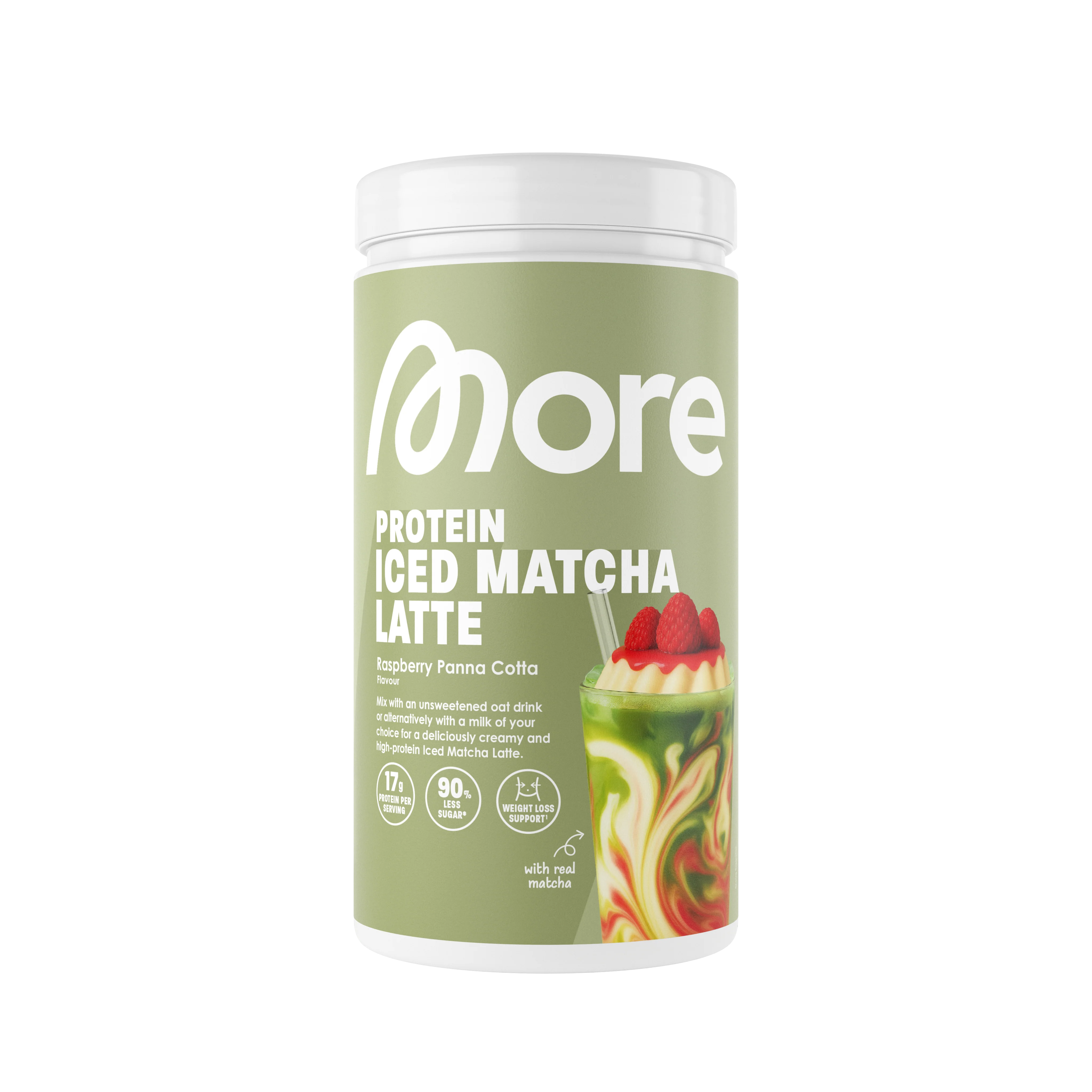 More Protein Iced Matcha Latte