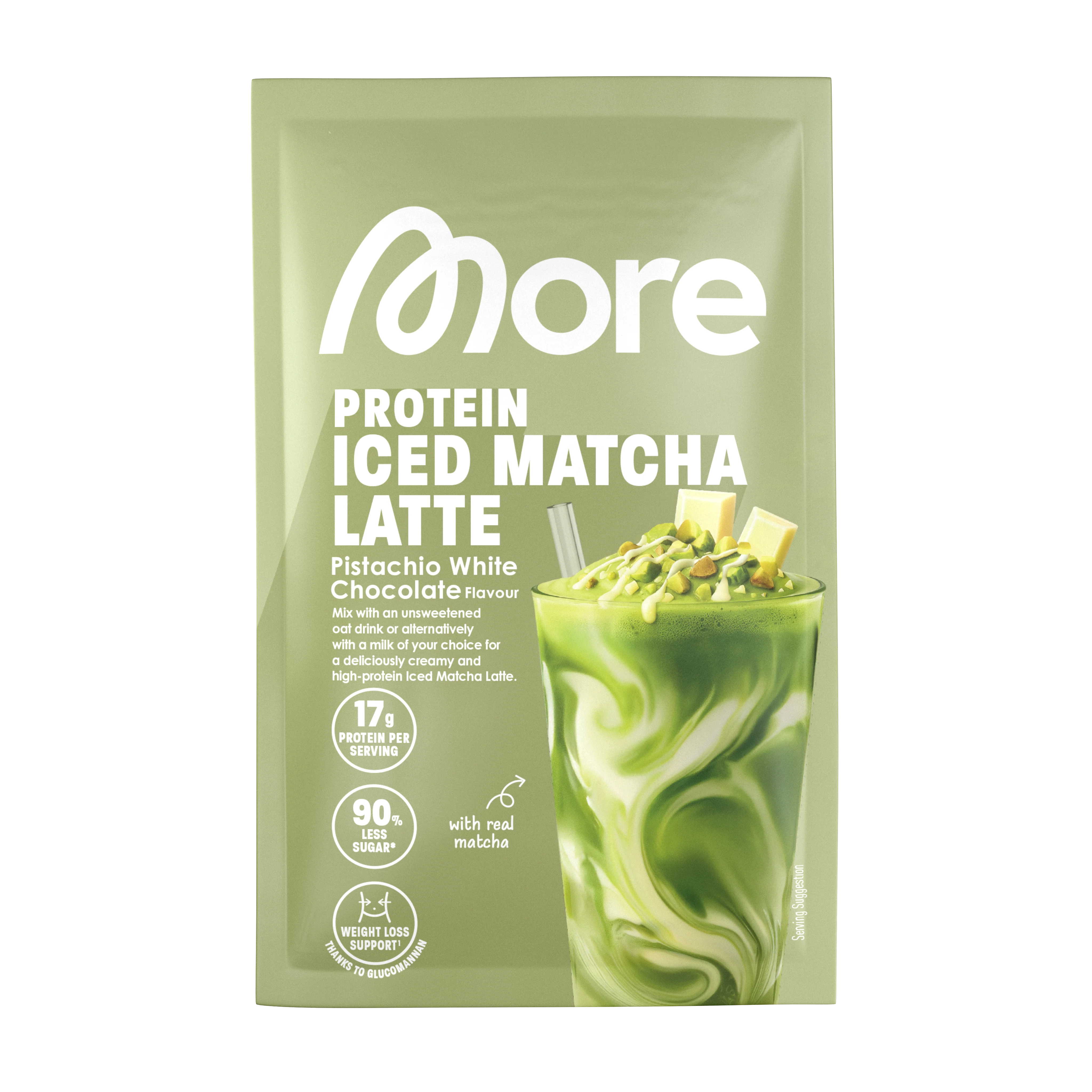 More Protein Iced Matcha Latte