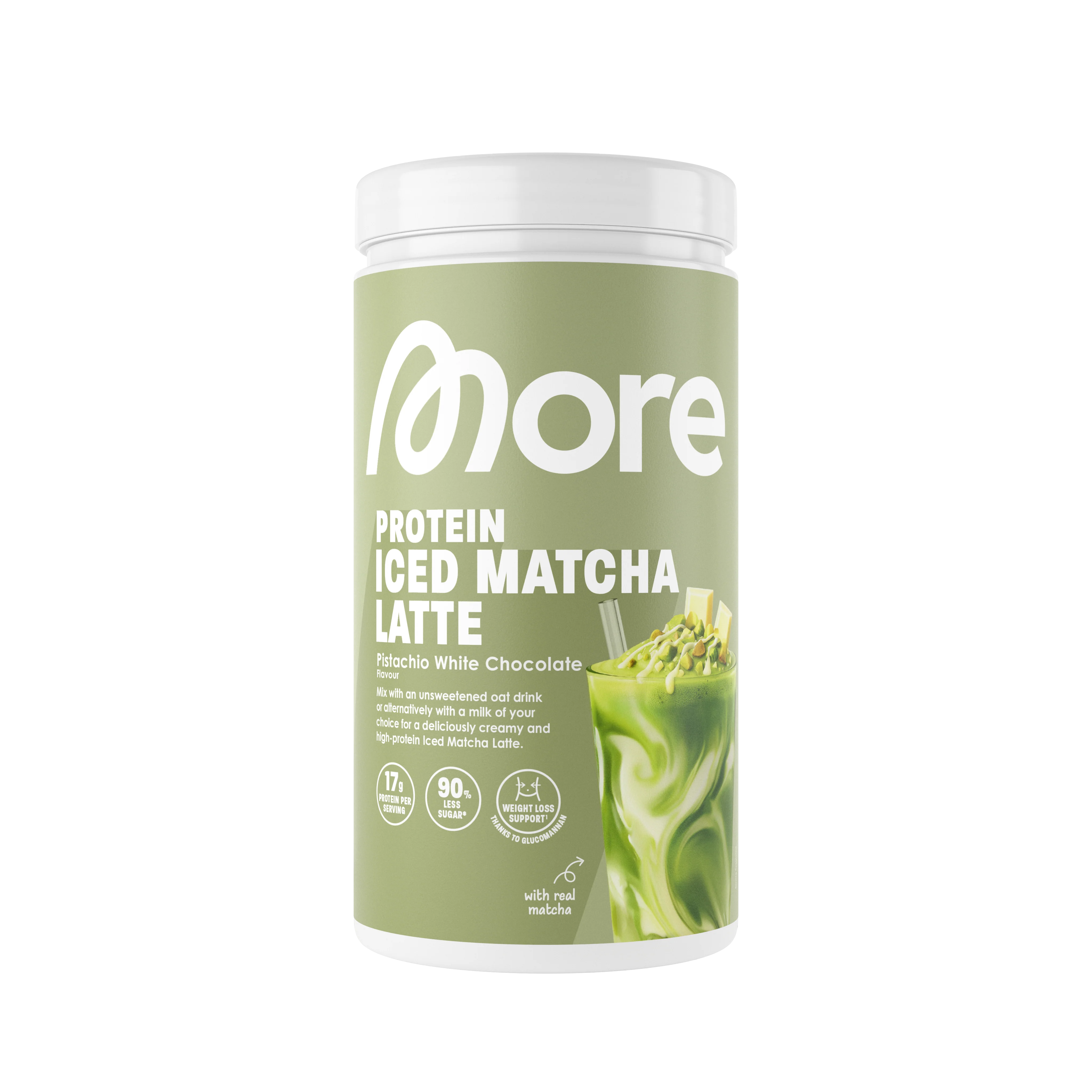 More Protein Iced Matcha Latte