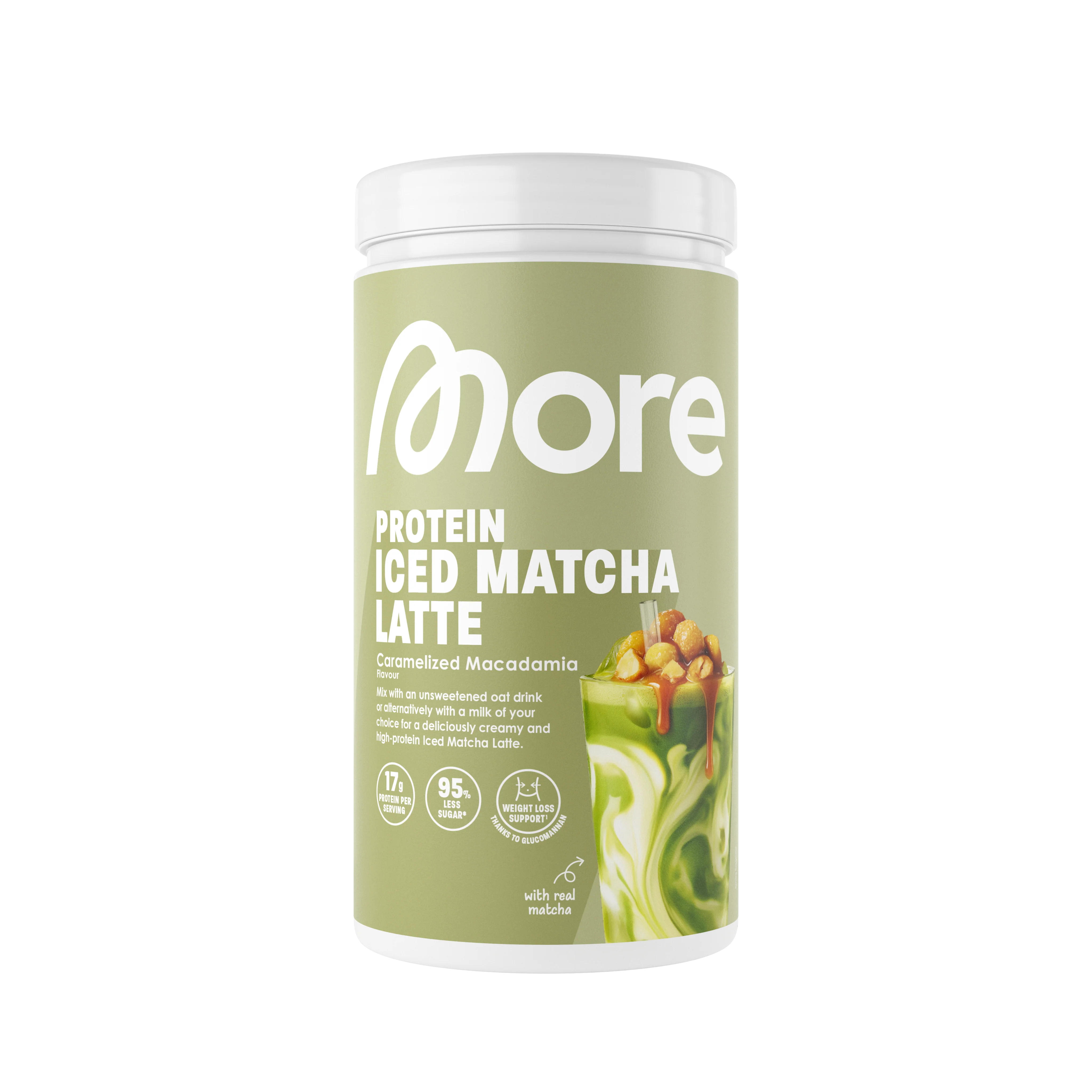 More Protein Iced Matcha Latte