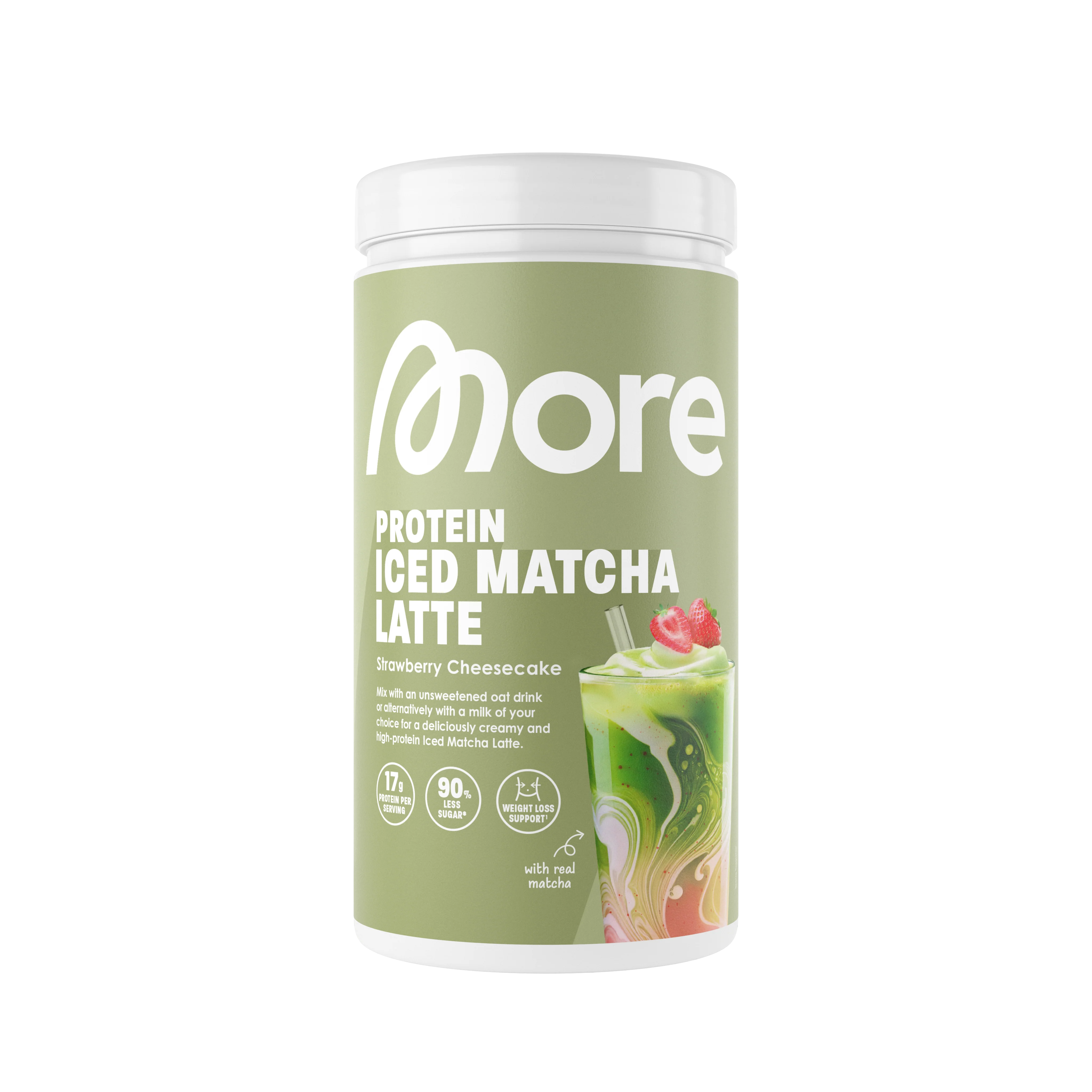 More Protein Iced Matcha Latte