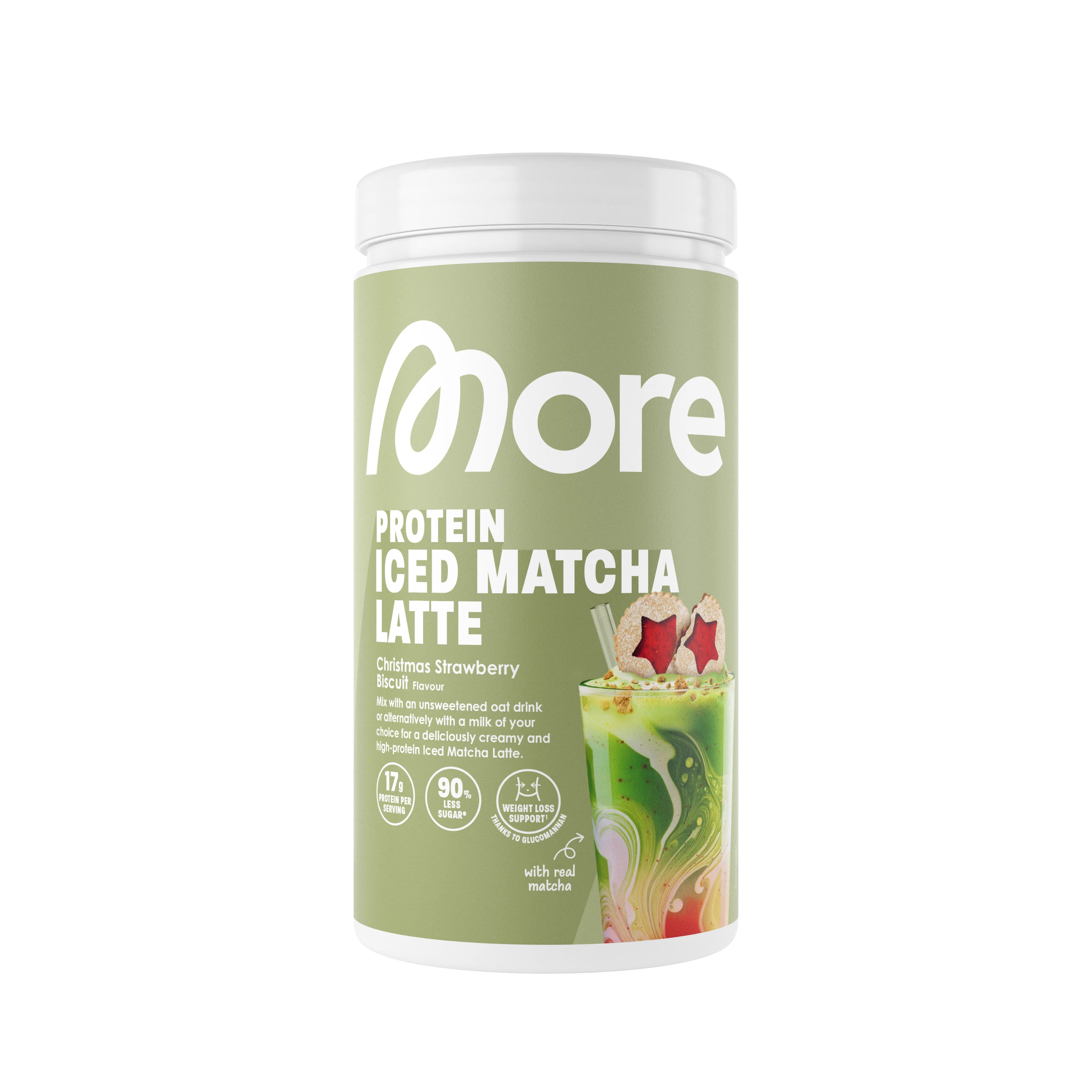 More Protein Iced Matcha Latte