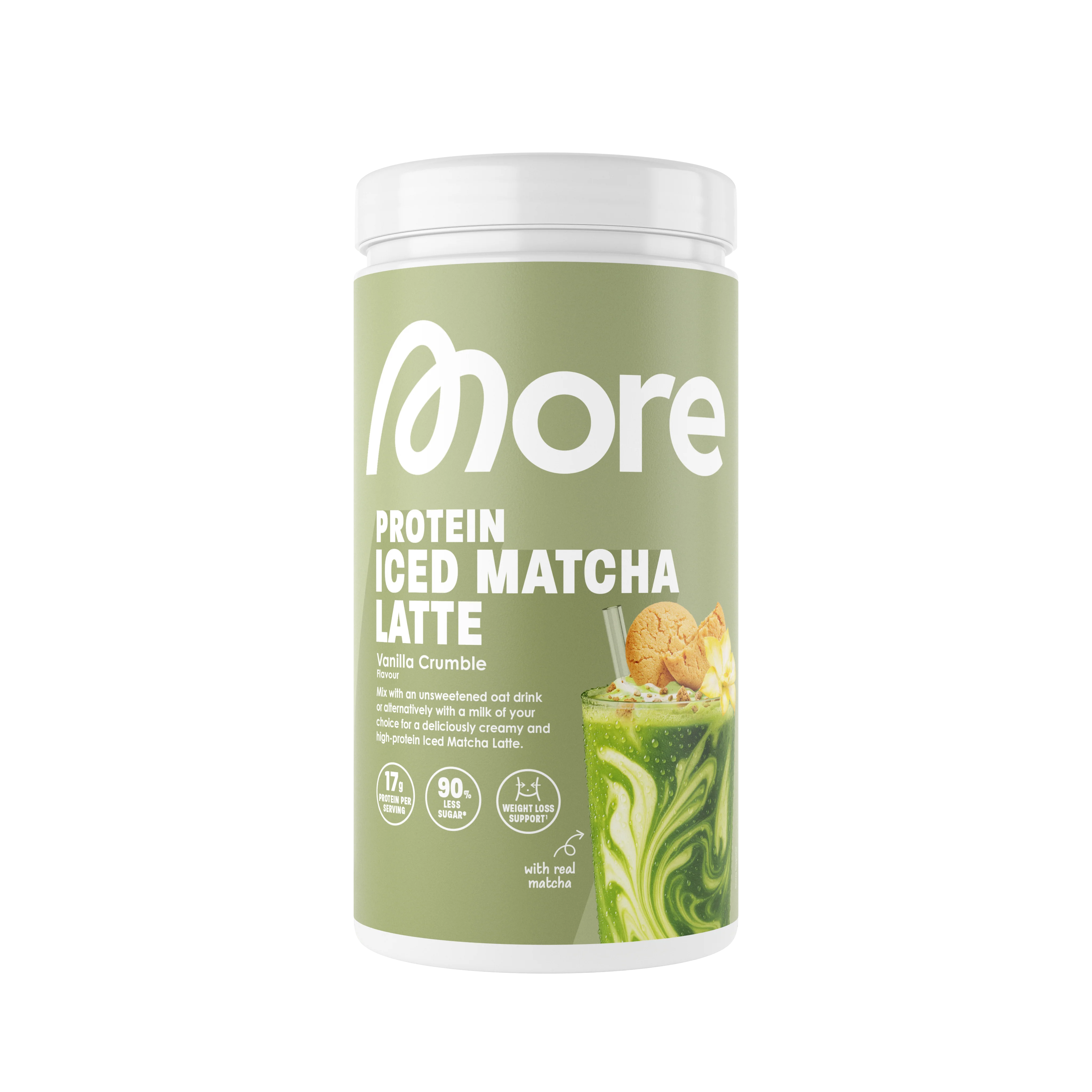 More Protein Iced Matcha Latte