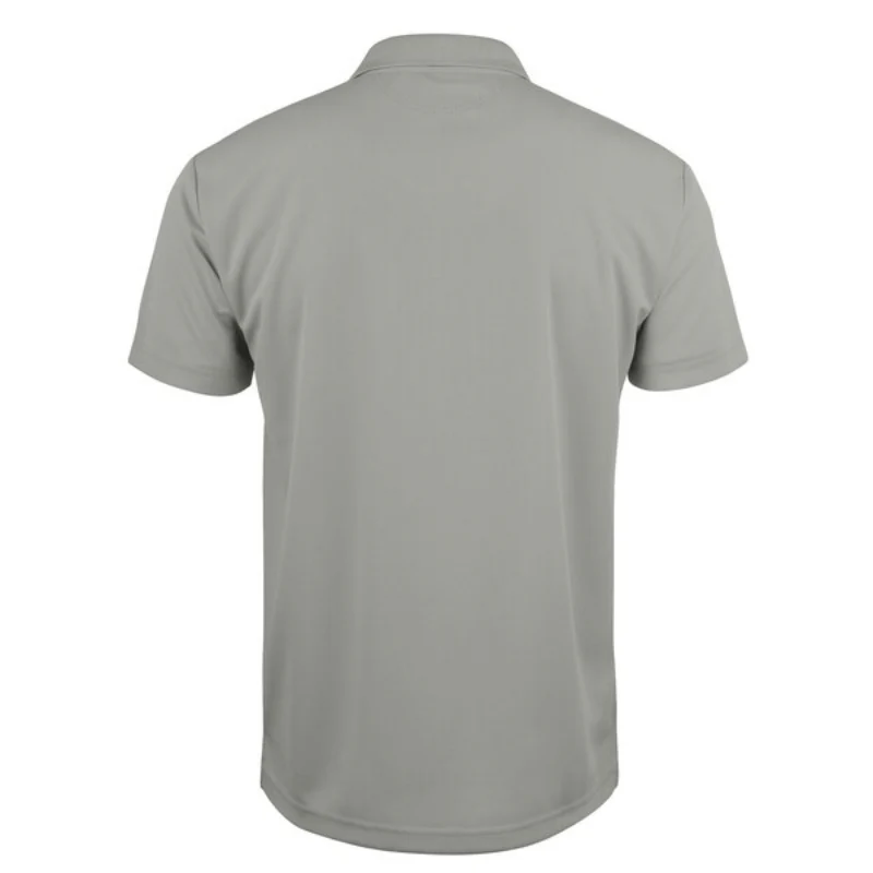 Bonzini Embroidered Silver Polo Shirt