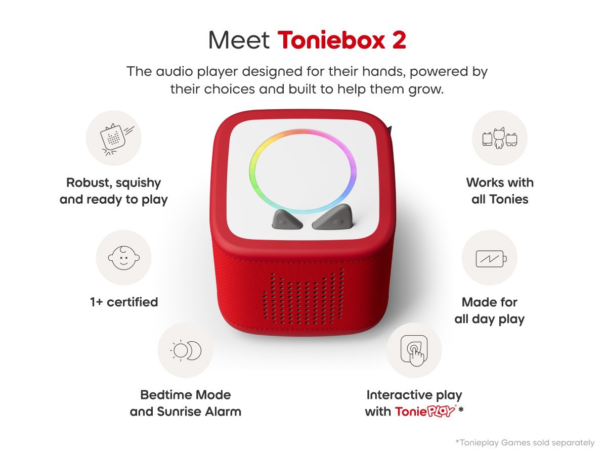 Toniebox 2 - Toniebox 2 Box Only Sunset Red