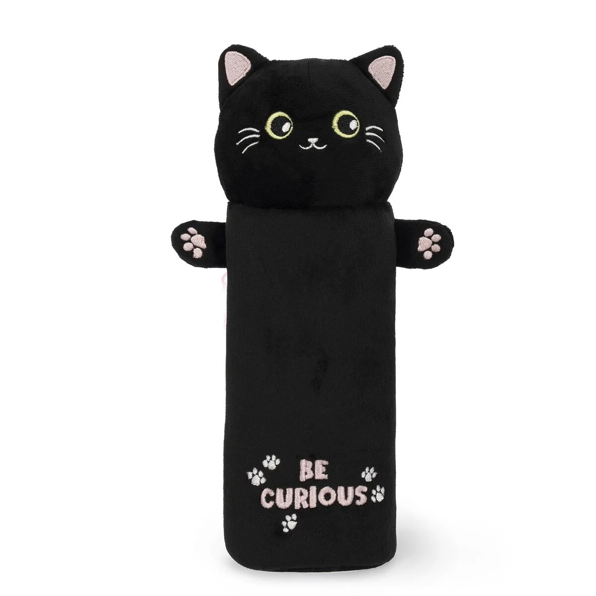 Kitty "Be Curious" Soft Plush Pencil Case - Super Soft!