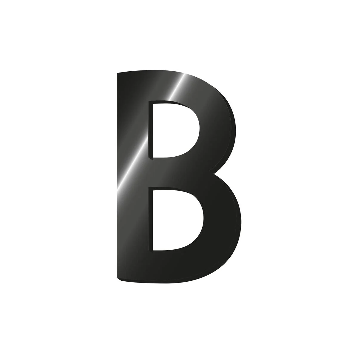 Decorative Adhesive Metal Letter - B - My Initial