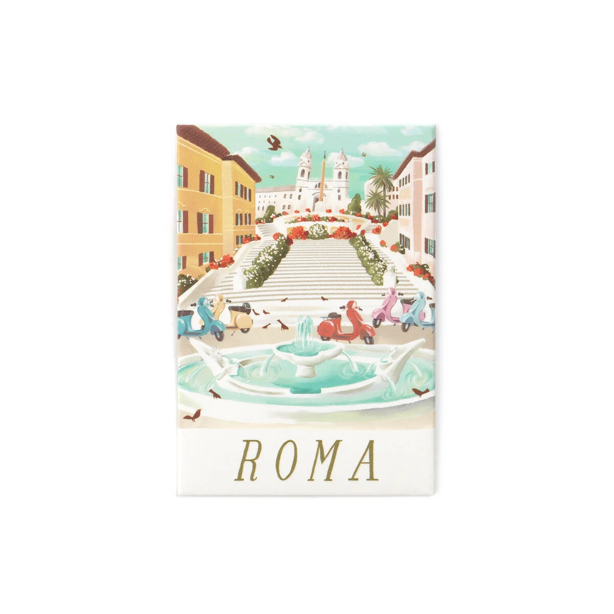 Rome Illustrated Magnet - World Cities Collection