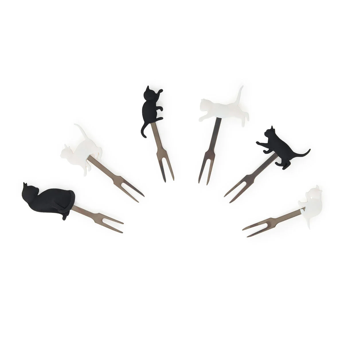 Set of 6 Aperitif Forks - Kitty - Meow