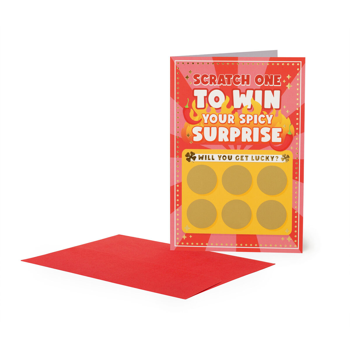 Scratch-Reveal Spicy Greeting Card - Scratch-Off Card