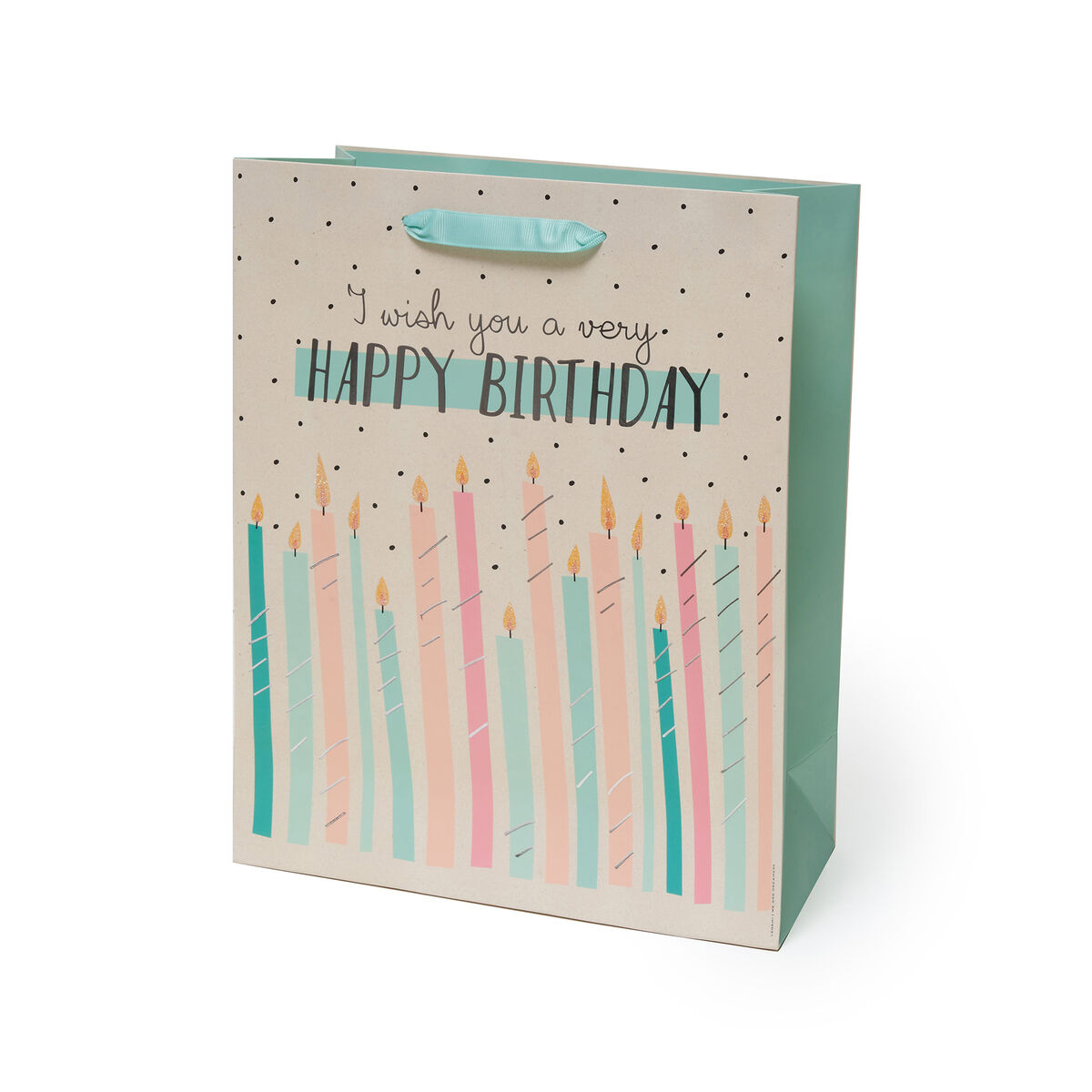 Candles Birthday Gift Bag - Large