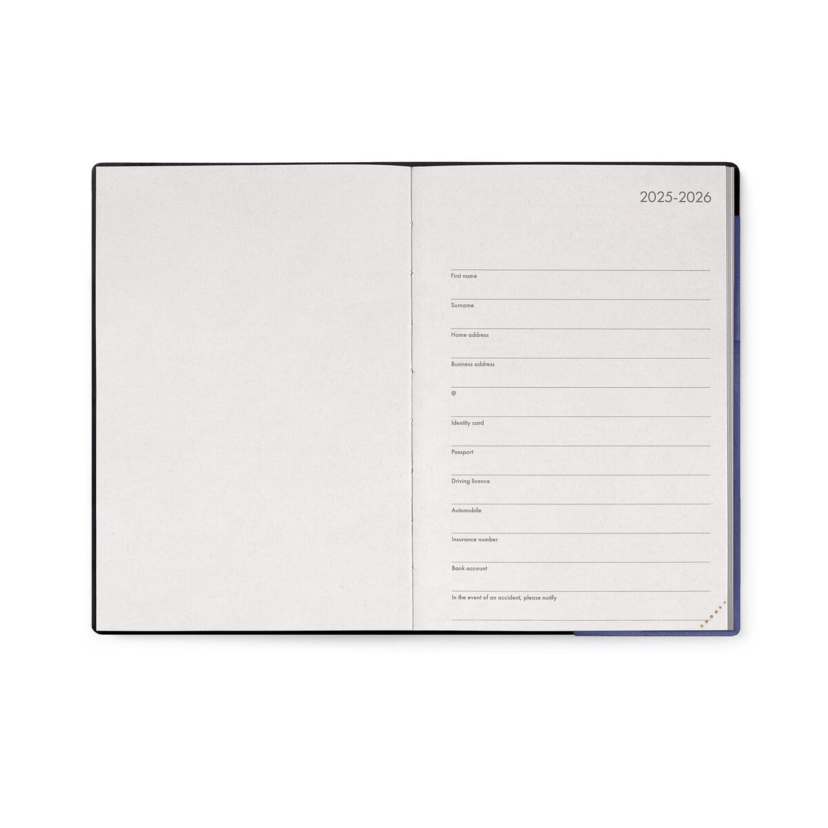 12-Month Medium Weekly Diary with Notebook - 2026