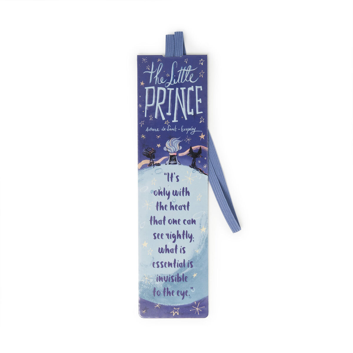 Illustrated Bookmark with Elastic Band - Little Prince - Bookmark