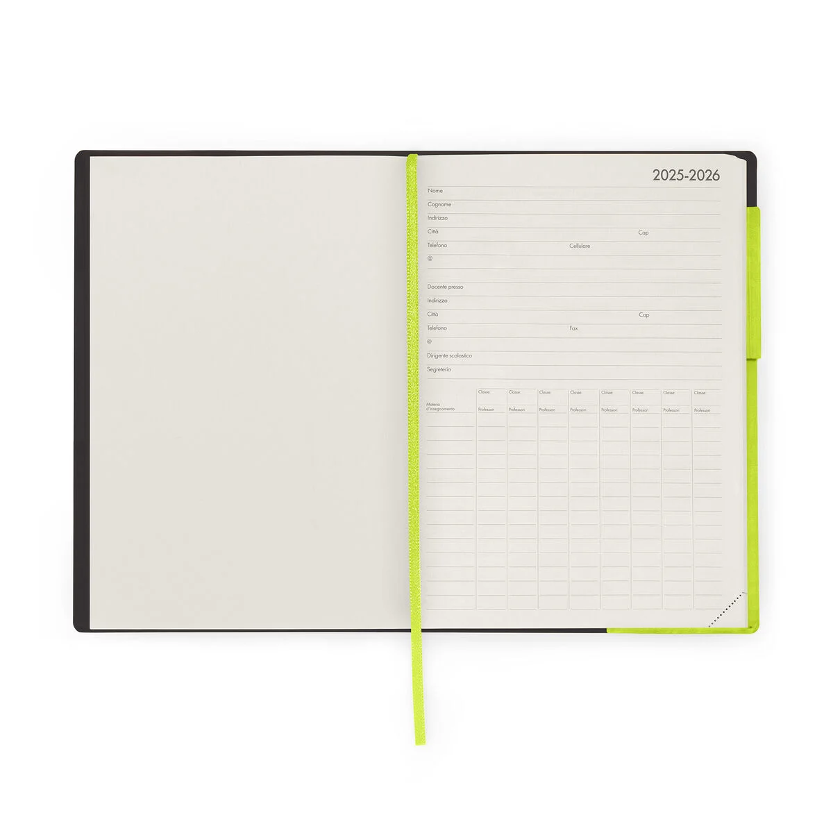 13-Month Weekly Diary for Teachers for 2025/2026 - Chartreuse