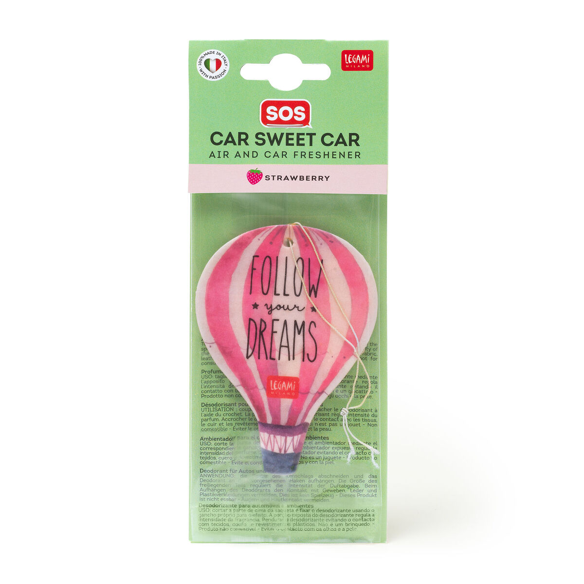 Car Air Freshener - Hot Air Balloon - SOS Car Sweet Car
