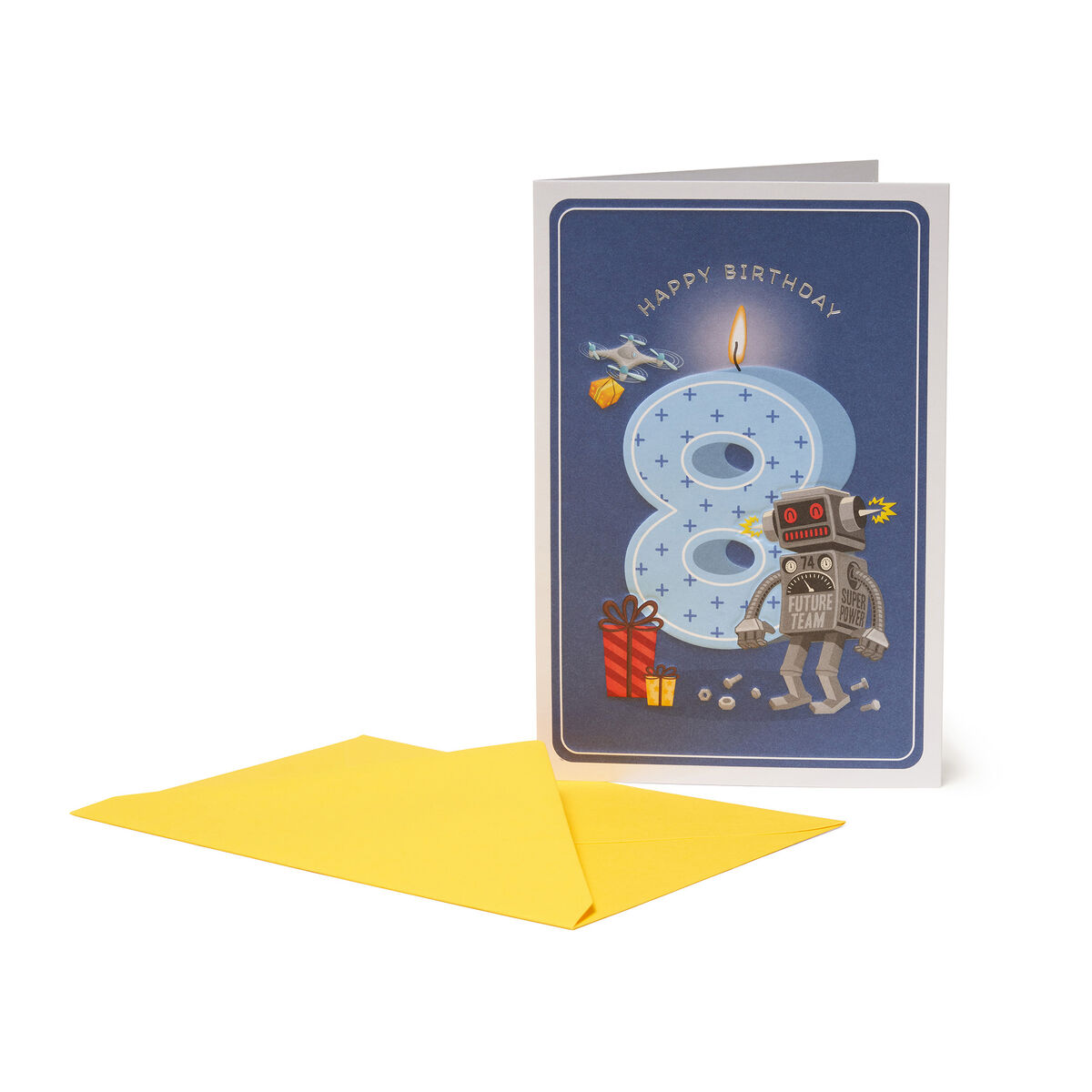8th Birthday Card - Boy - Greeting Card