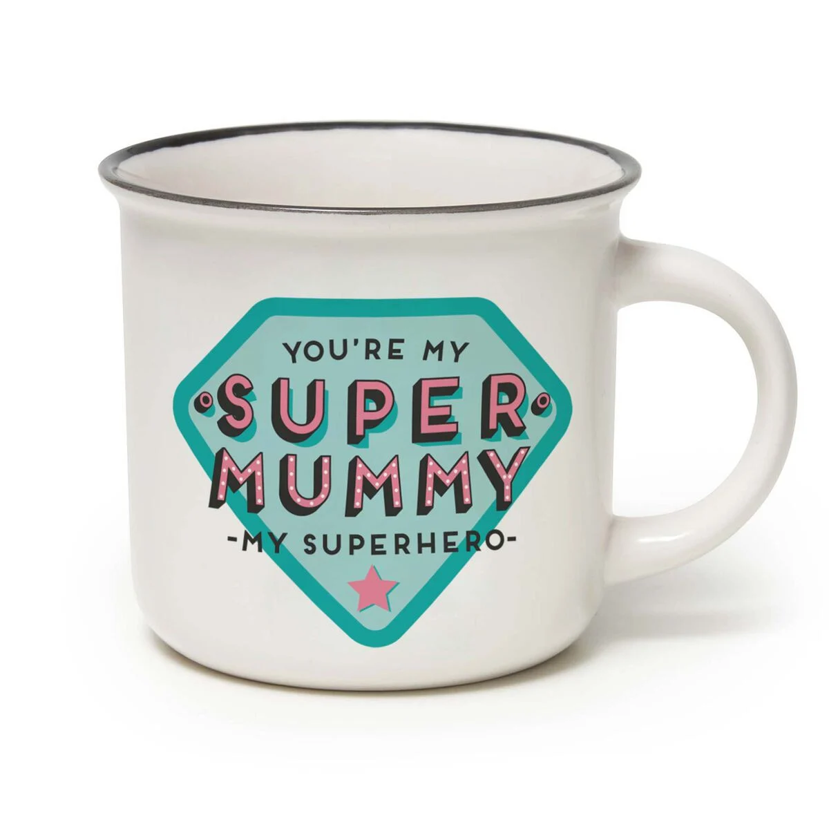 Porcelain Mug - Super Mummy - Cup-Puccino