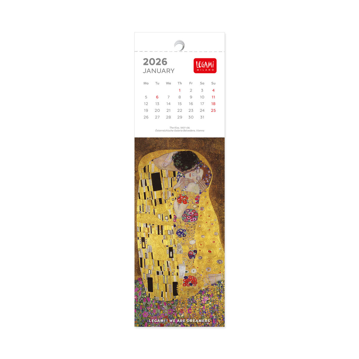 2026 Bookmark Calendar - 5,5 x 18 cm