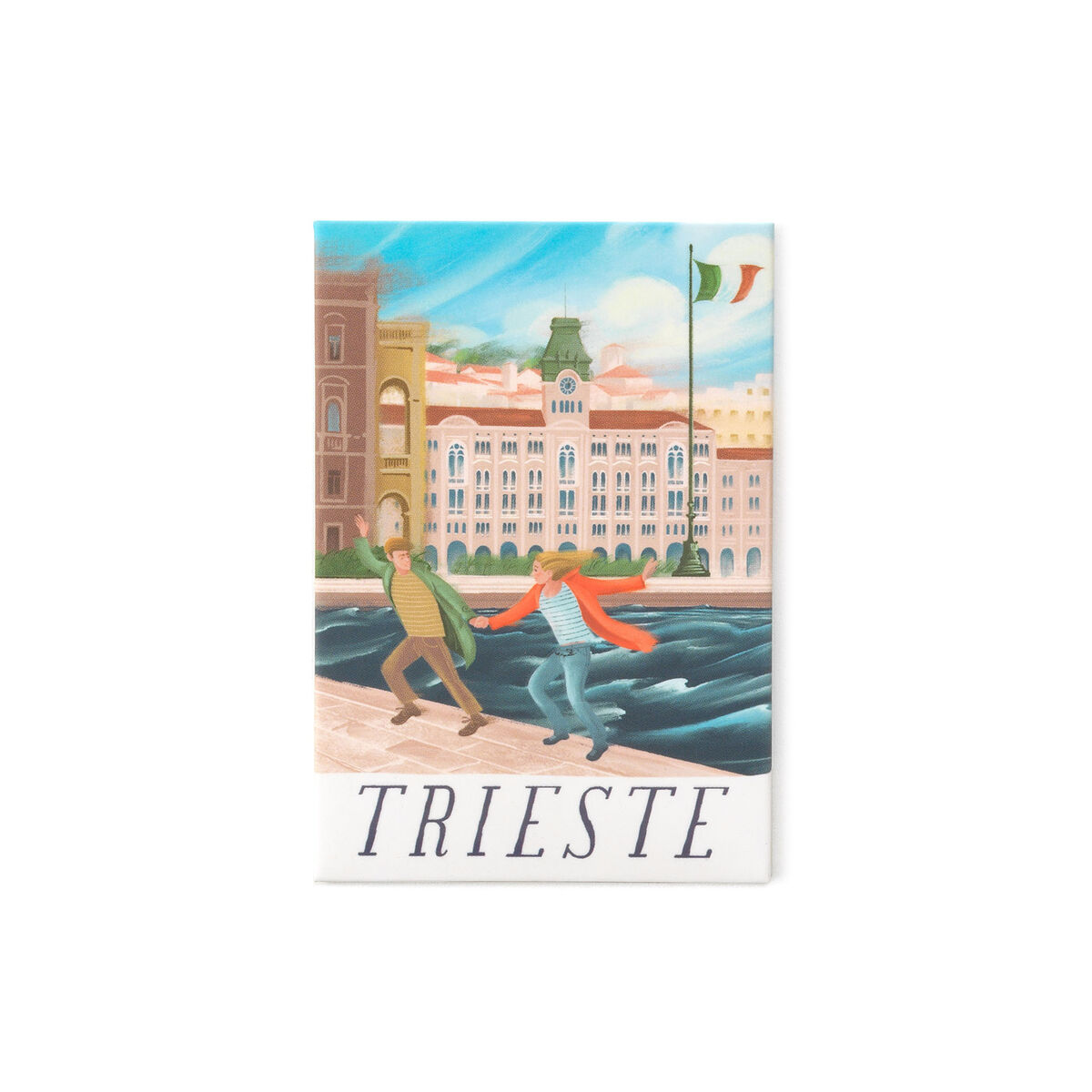 Imán ilustrado Trieste - World Cities Collection