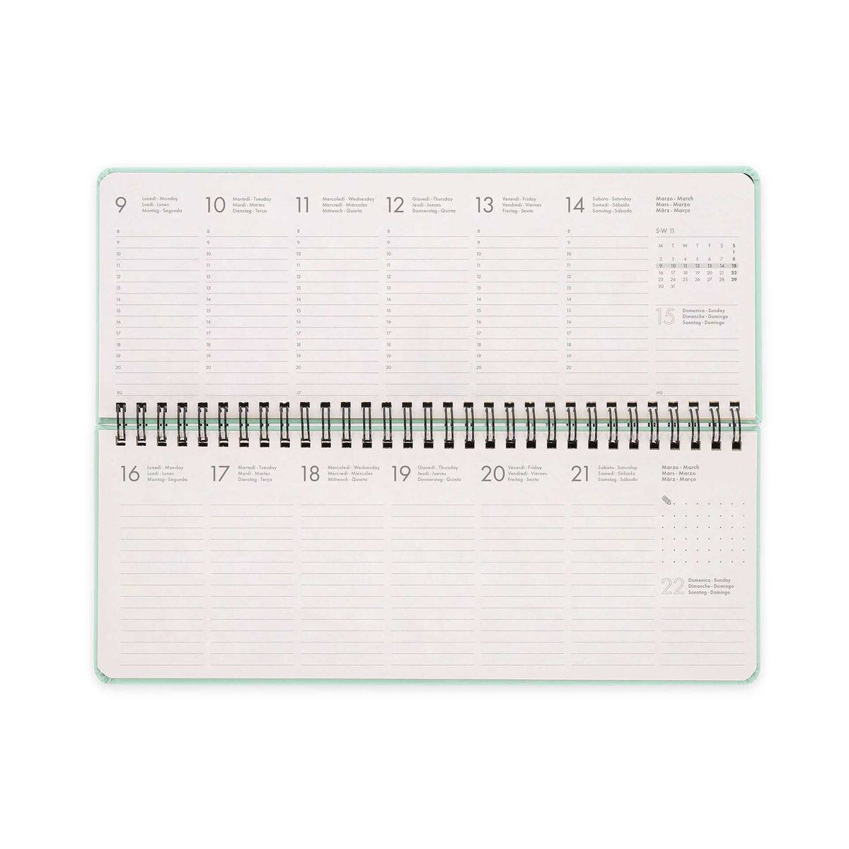 13-Month Desk Planner - 2026