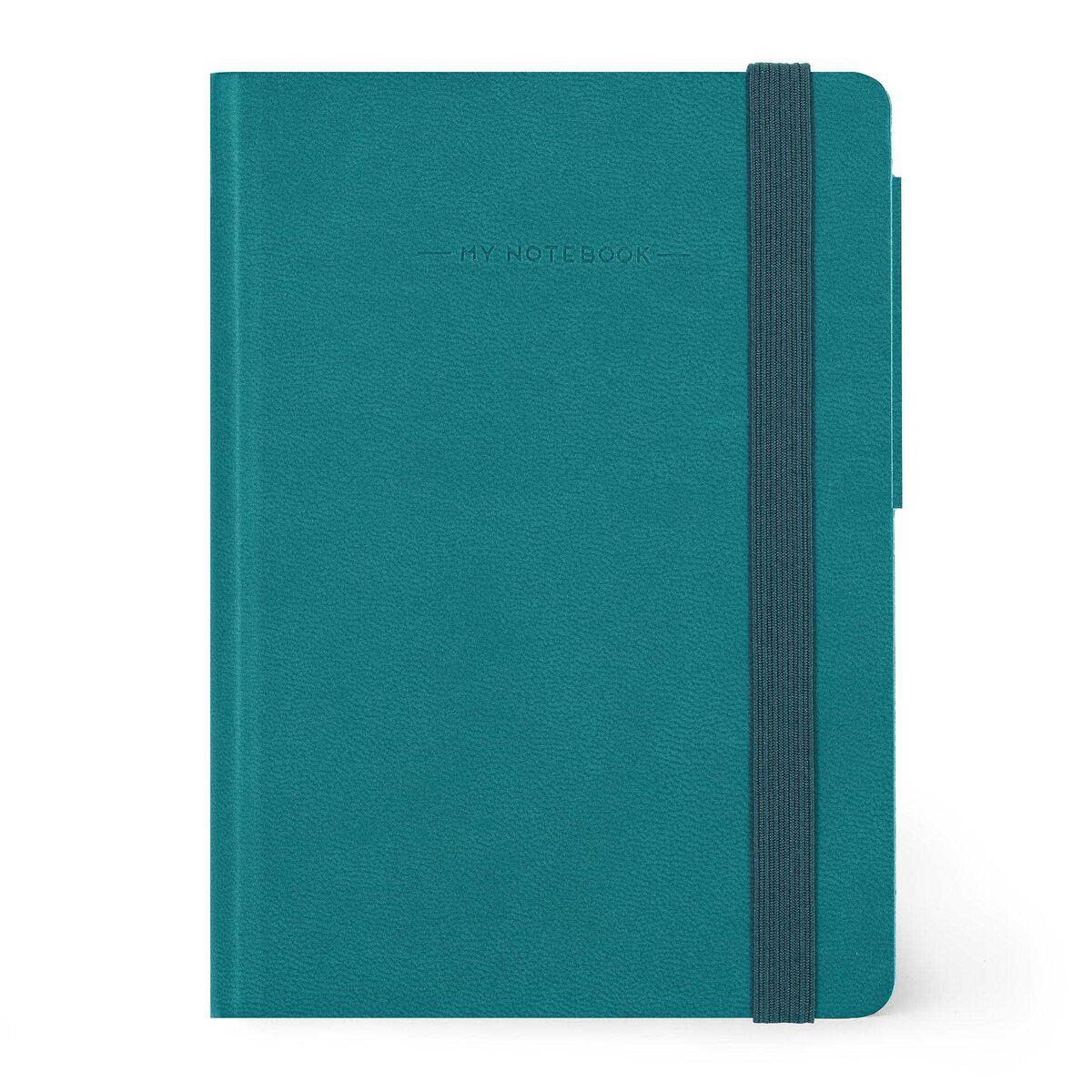 Lined Notebook with Monochrome Soft Cover - Malachite Green - My Notebook
