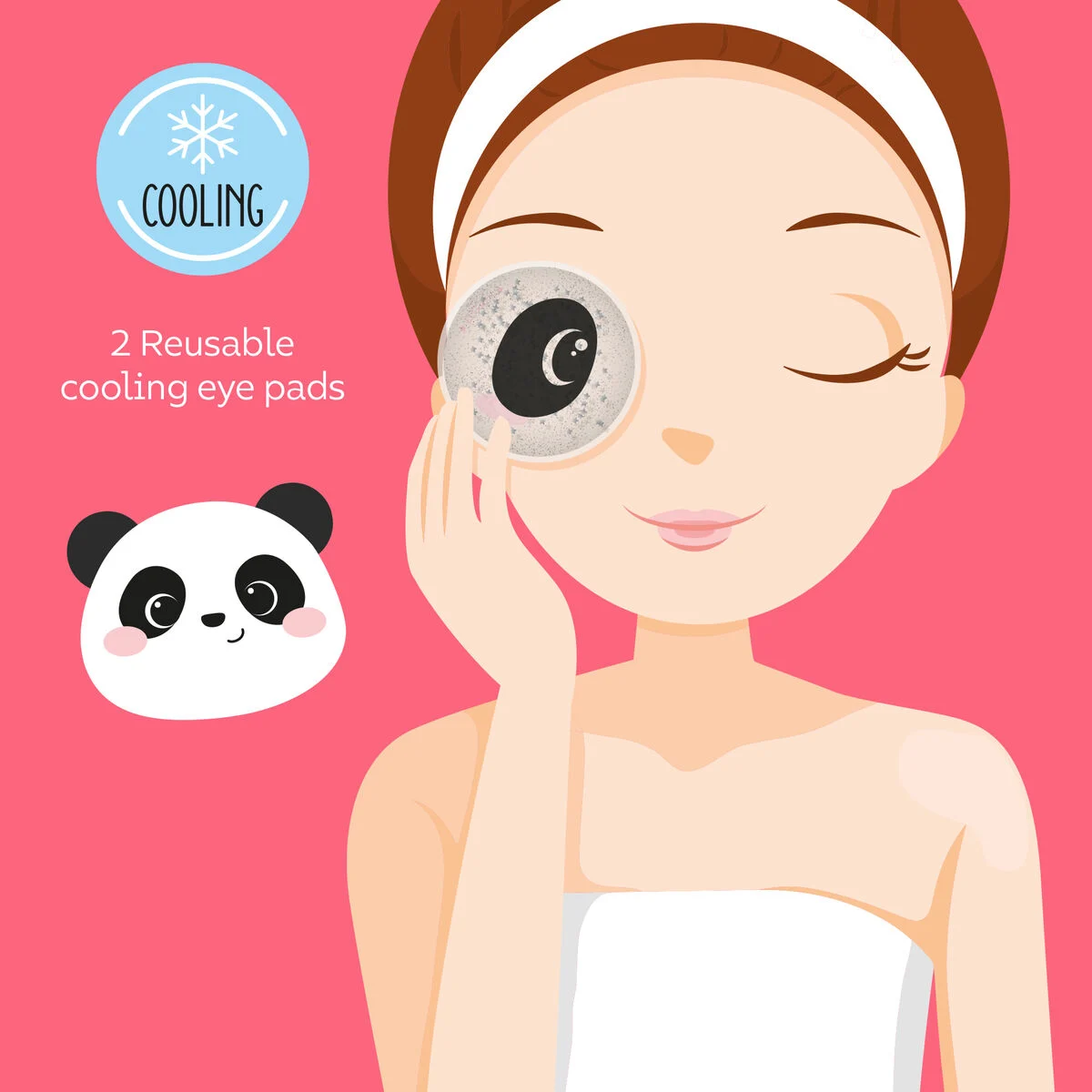 Panda Reusable Cooling Eye Pads - Chill Out