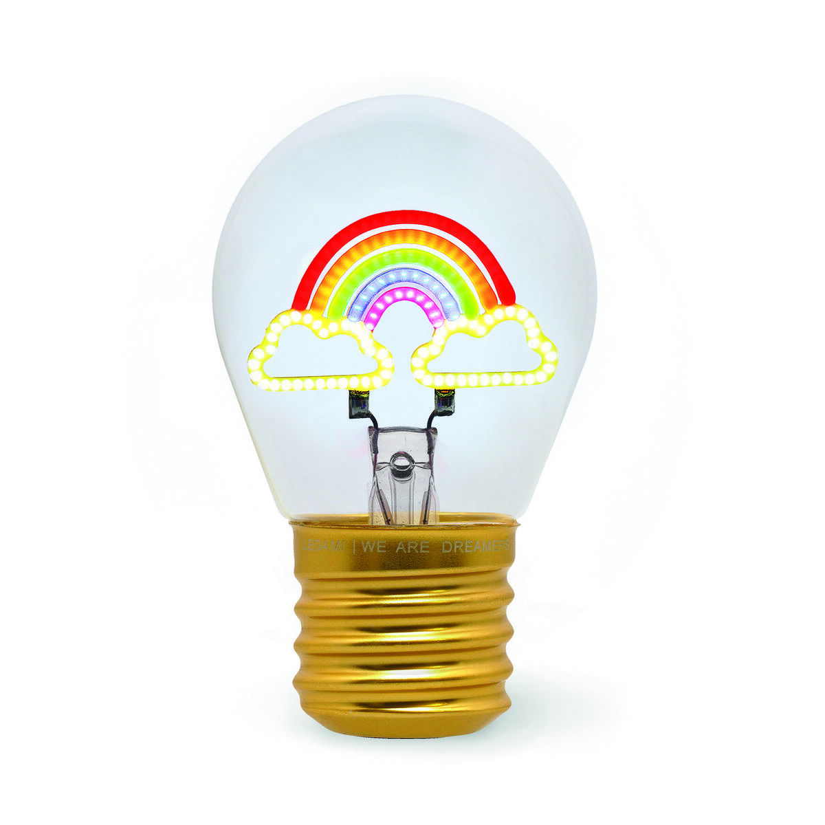 Decorative Lightbulb-Shaped Table Lamp - Rainbow - Bulb Fiction
