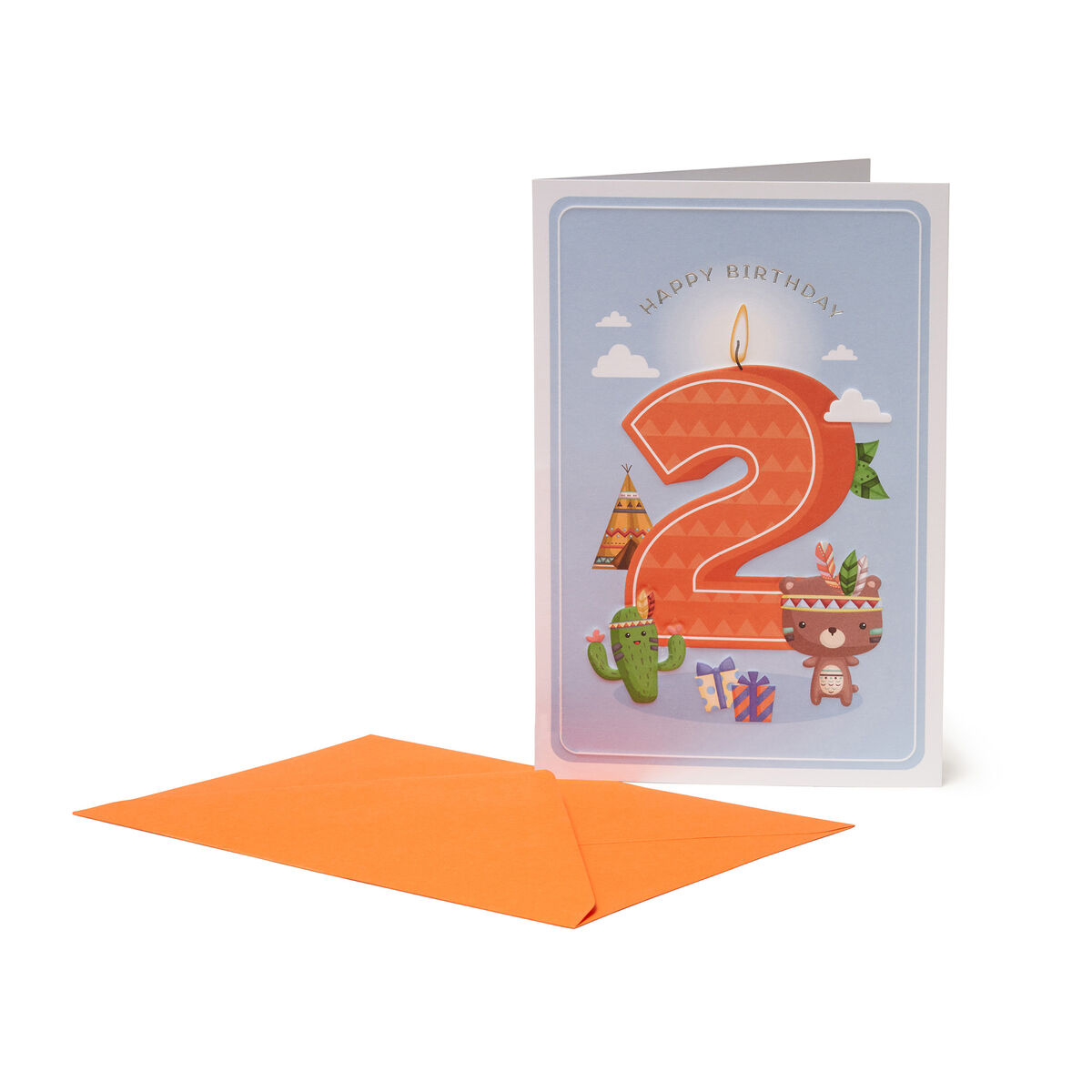2nd Birthday Card - Boy - Greeting Card