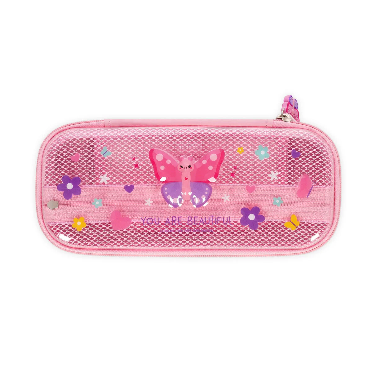 Butterfly Rigid Transparent Pencil Case - WonderWow