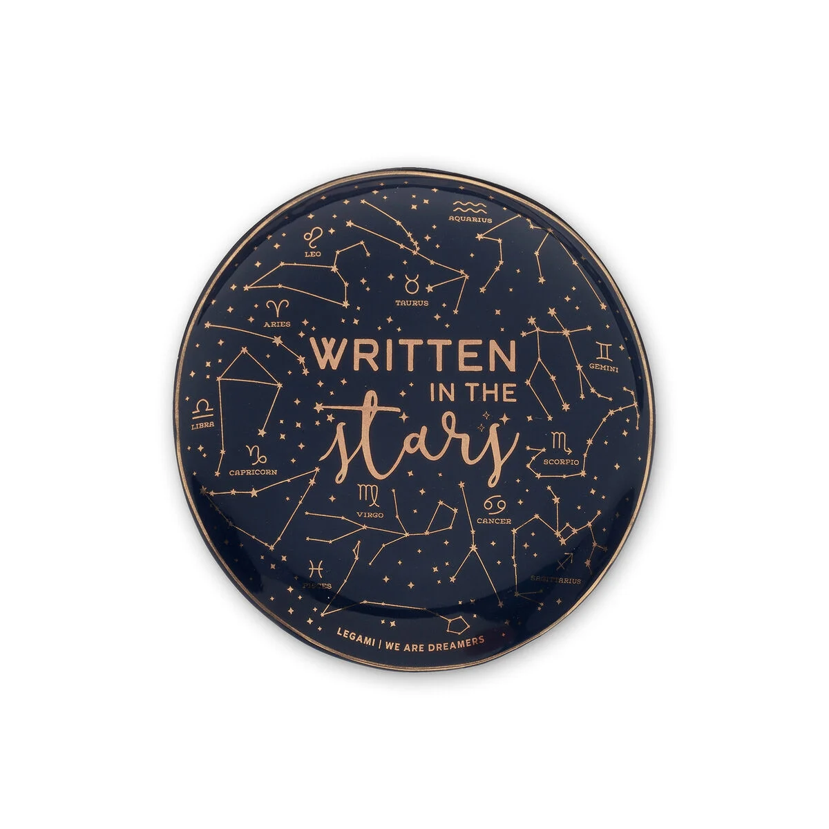 Hand-Decorated Ceramic Trinket Dish - Stars - Rings & Things