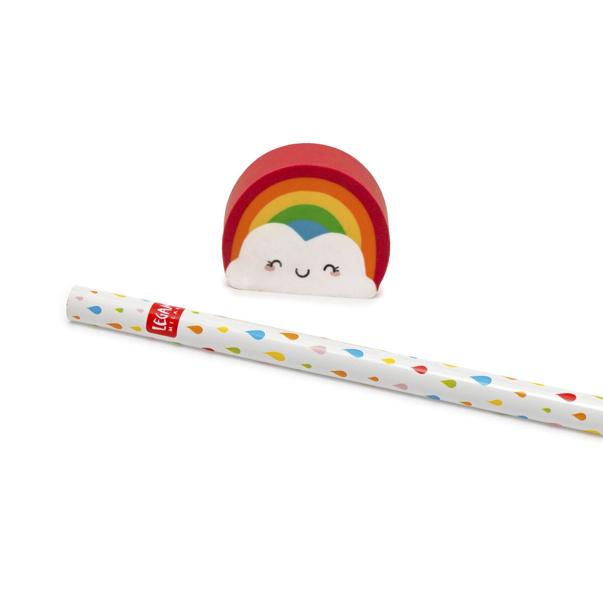 Rainbow Pencil with Eraser - After Rain Comes The Rainbow