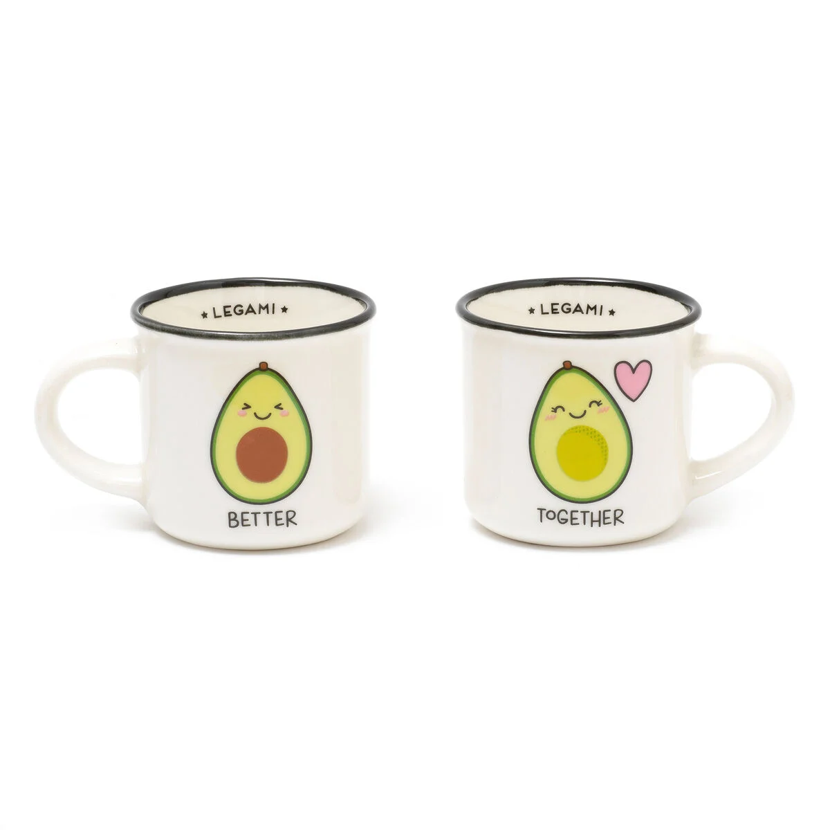 Set of 2 Coffee Cups - Avocado - Espresso For Two