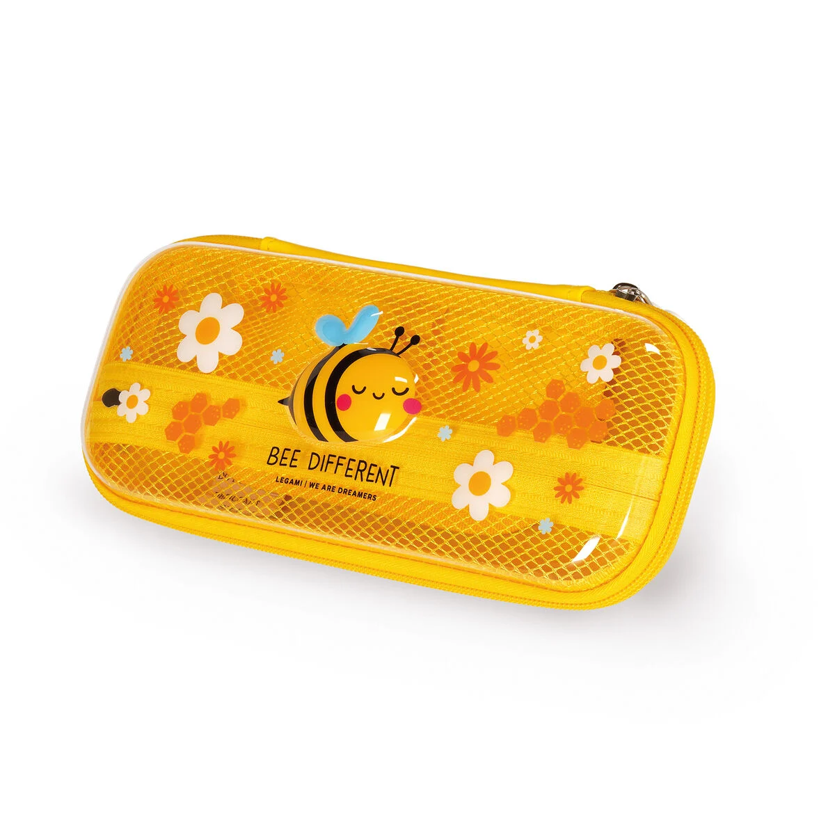 Bee Rigid Transparent Pencil Case - WonderWow