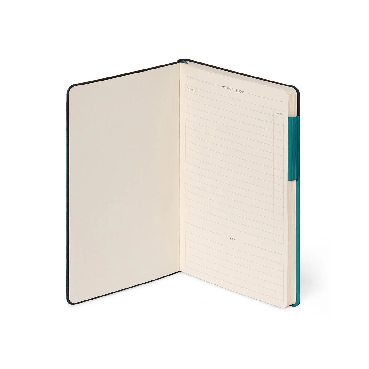 Notebook with Blank Pages and Monochrome Soft Cover - Malachite Green - My Notebook